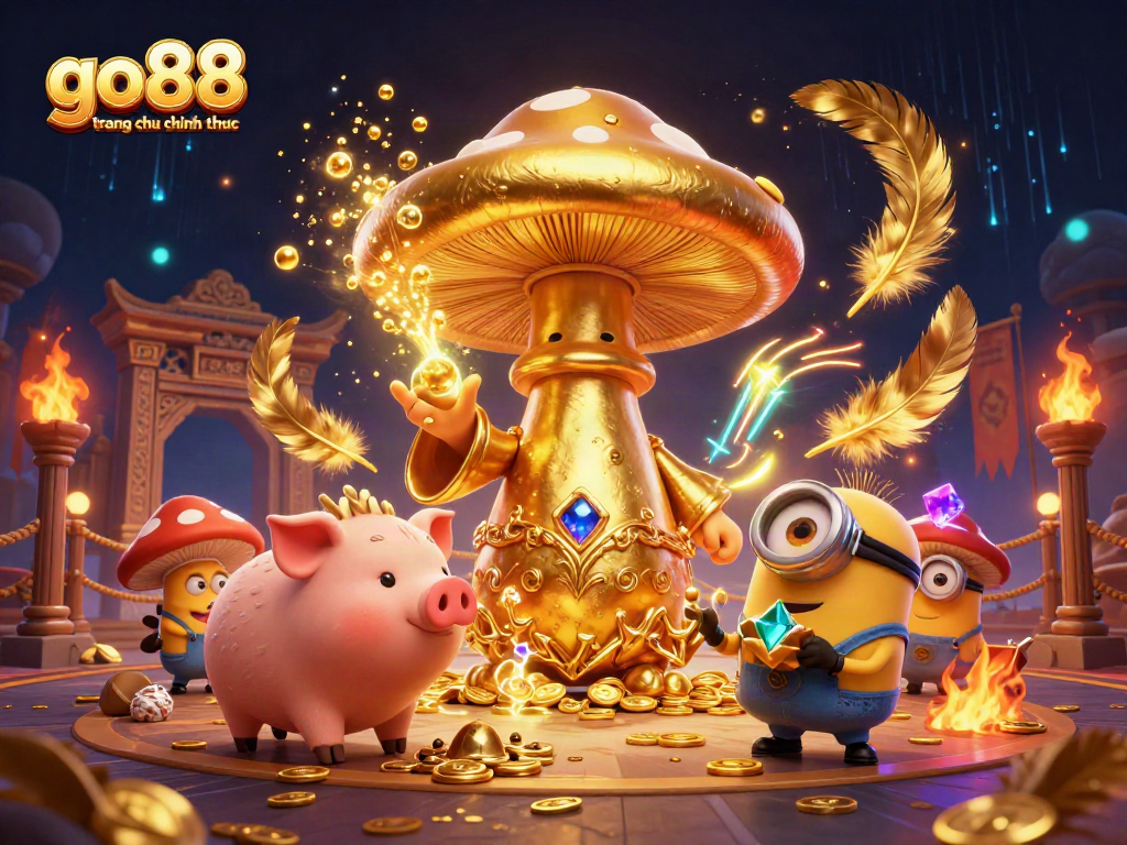 Engage with vibrant go88 trang chu chinh thuc illustration showcasing a magical gambling scene.